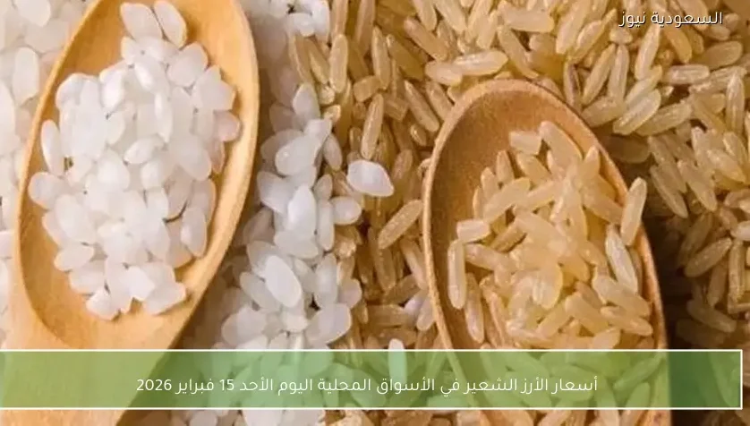 أسعار الأرز الشعير في الأسواق المحلية اليوم الأحد 15 فبراير 2026