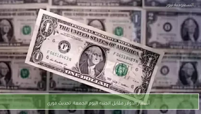 أسعار الدولار مقابل الجنيه اليوم الجمعة: تحديث فوري