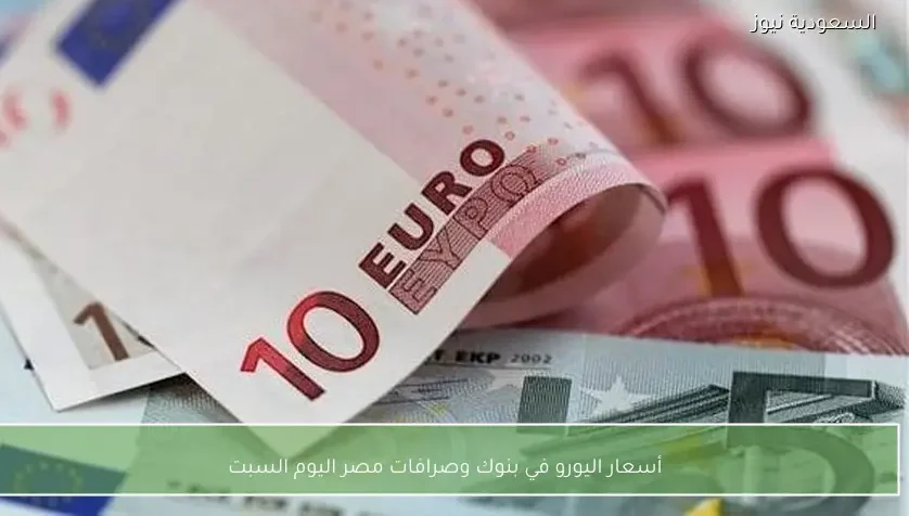 أسعار اليورو في بنوك وصرافات مصر اليوم السبت