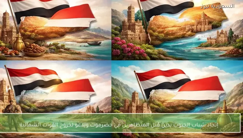 إتحاد شباب الجنوب يدين قتل المتظاهرين في حضرموت ويدعو لخروج القوات الشمالية