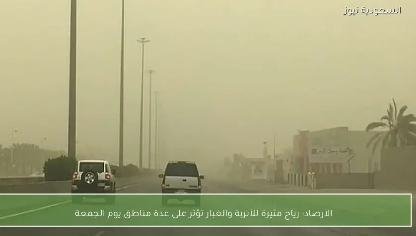 الأرصاد: رياح مثيرة للأتربة والغبار تؤثر على عدة مناطق يوم الجمعة