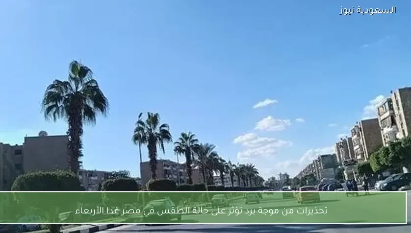 تحذيرات من موجة برد تؤثر على حالة الطقس في مصر غدا الأربعاء