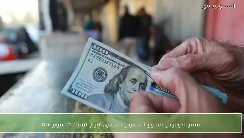 سعر الدولار في السوق المصرفي المصري اليوم السبت 21 فبراير 2026