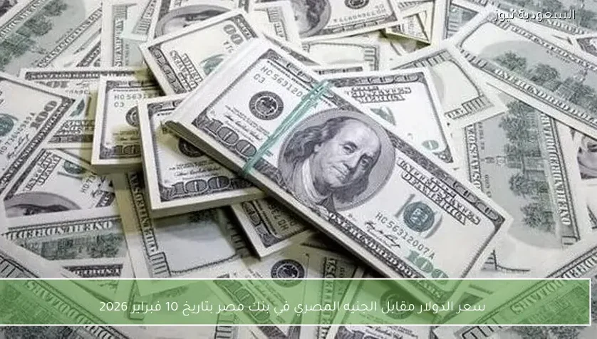 سعر الدولار مقابل الجنيه المصري في بنك مصر بتاريخ 10 فبراير 2026