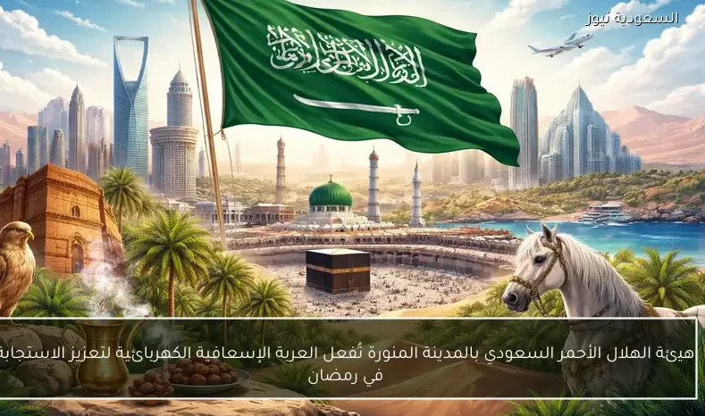 هيئة الهلال الأحمر السعودي بالمدينة المنورة تُفعل العربة الإسعافية الكهربائية لتعزيز الاستجابة في رمضان