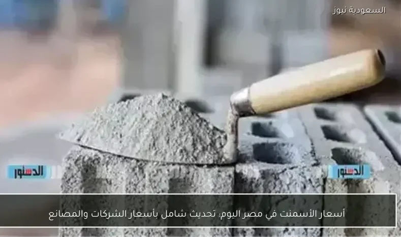 أسعار الأسمنت في مصر اليوم: تحديث شامل بأسعار الشركات والمصانع