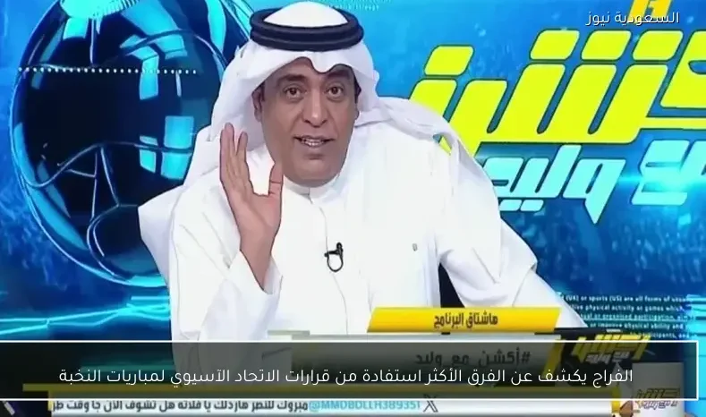 الفراج يكشف عن الفرق الأكثر استفادة من قرارات الاتحاد الآسيوي لمباريات النخبة