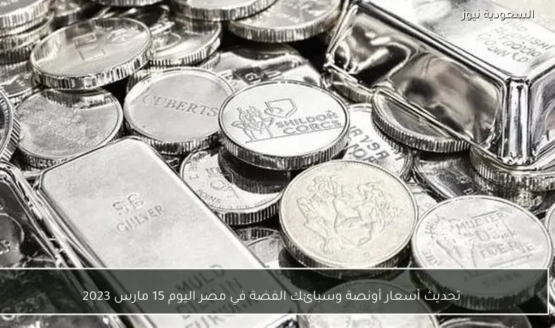تحديث أسعار أونصة وسبائك الفضة في مصر اليوم 15 مارس 2023