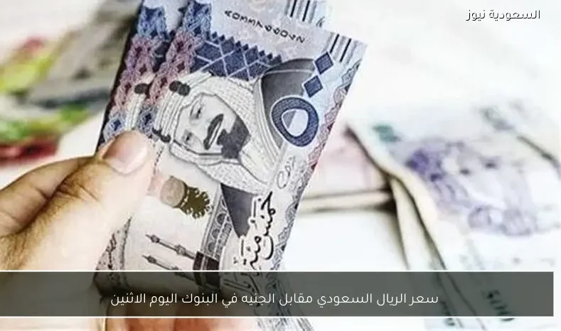 سعر الريال السعودي مقابل الجنيه في البنوك اليوم الاثنين