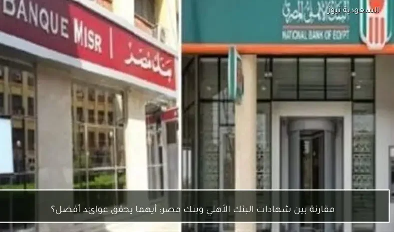 مقارنة بين شهادات البنك الأهلي وبنك مصر: أيهما يحقق عوائد أفضل؟