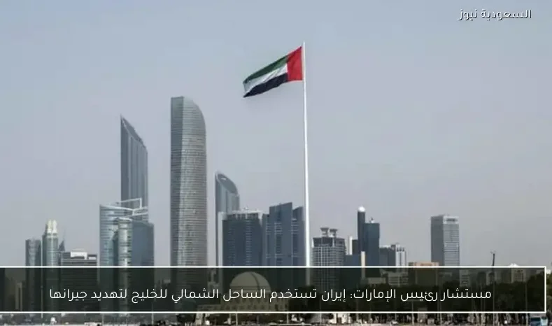 مستشار رئيس الإمارات: إيران تستخدم الساحل الشمالي للخليج لتهديد جيرانها