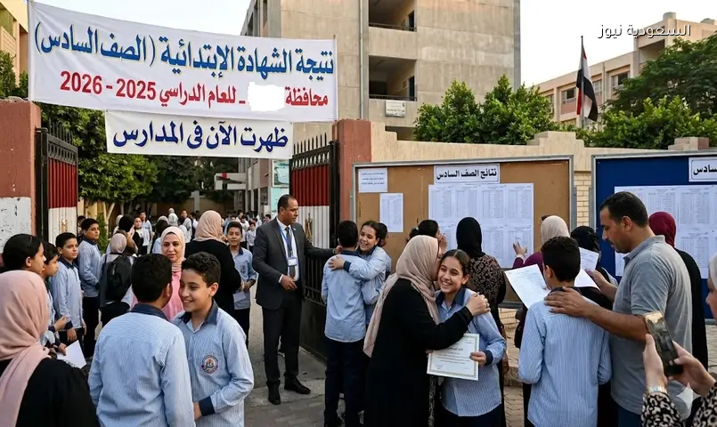نتيجتك بالإسم.. نتيجة الصف السادس الابتدائي 2026 تبدأ الظهور في المدارس والمحافظات