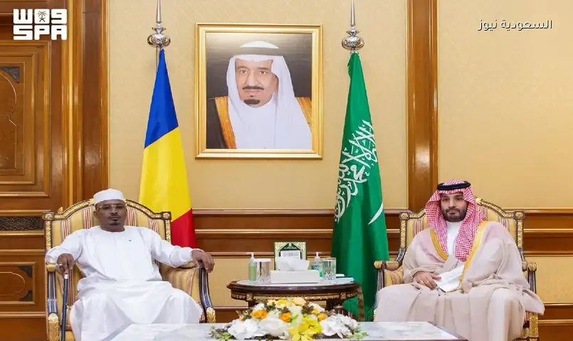 ولي العهد والرئيس التشادي يبحثان العلاقات الثنائية والقضايا المشتركة في منى